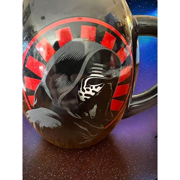 Star Wars 18oz Black Coffee Mug Kylo Ren Crush The Resistance The First Order - Picture 3 of 7